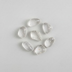 Clear quartz tumbled stone