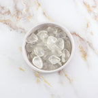 Pierre roulée de quartz clair