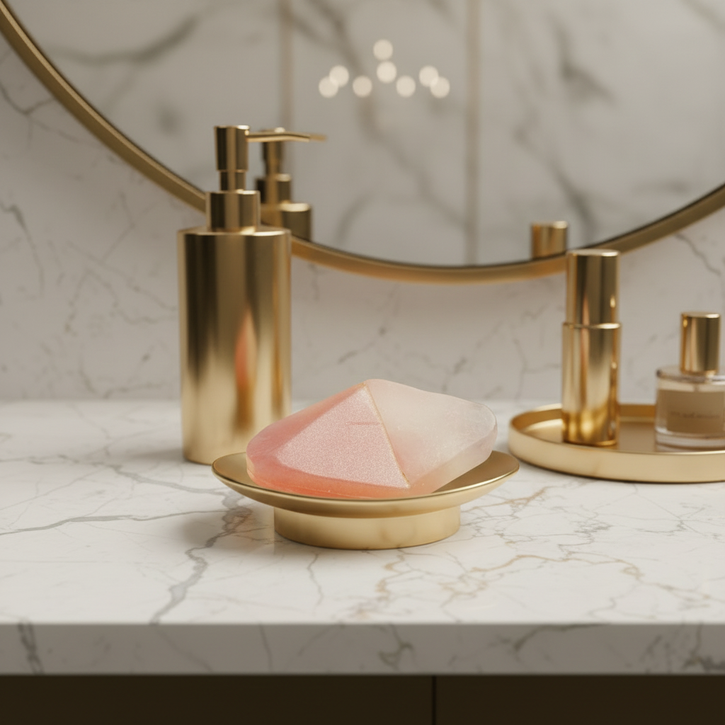 Witte badkamer met shimmer